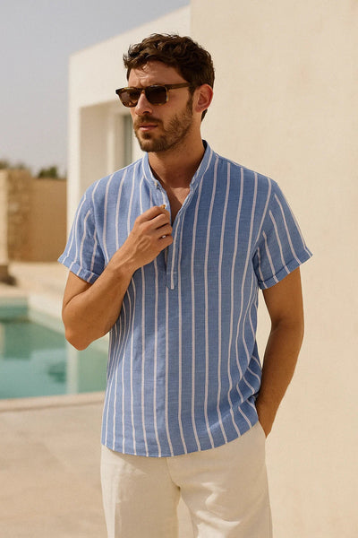 Palermo Band Collar Shirt