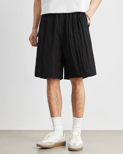 Wide Relaxed Linen Shorts