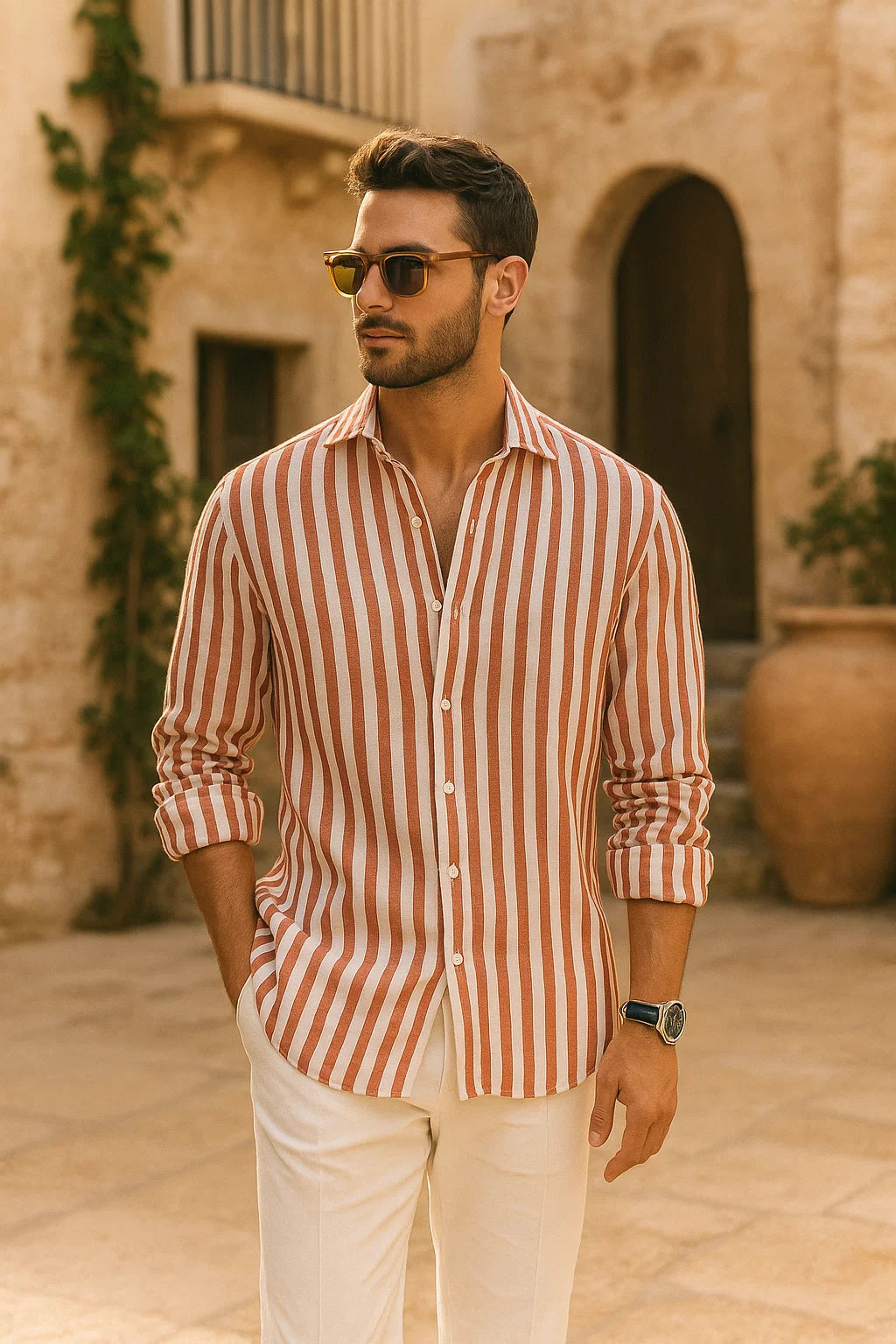 Calvagni striped shirt