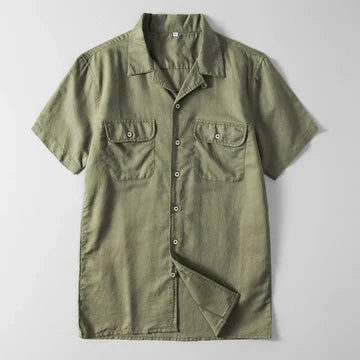 Linen Button-Up Shirt